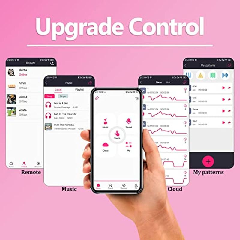 APP Long Distance Bluetooth Remote Control Couple Bullet Vibrator, Upgrade with Music Sync, Partner & Wireless Wearable Stimulator