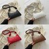 Stylish Pu Leather Shoulder Bag Trendy Street Style Chic Quilted Design For Women 2024