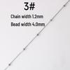 Stainless Steel Bead Ball Chain Bracelet Necklace Kit - DIY Jewelry Accessories
