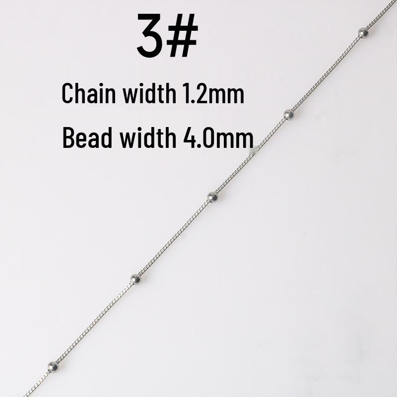 Stainless Steel Bead Ball Chain Bracelet Necklace Kit - DIY Jewelry Accessories