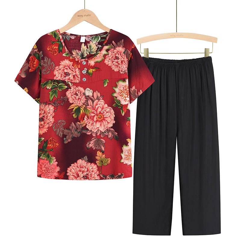 YUZHAOLIN Women's Plus Size Summer Pajama Set