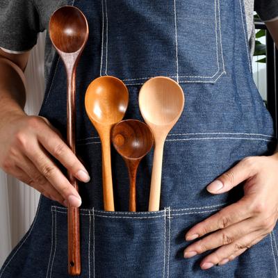 Cucchiaio per mescolare manico lungo bordo liscio resistente al calore qualità alimentare antiaderente multiuso impugnatura comoda senza BPA