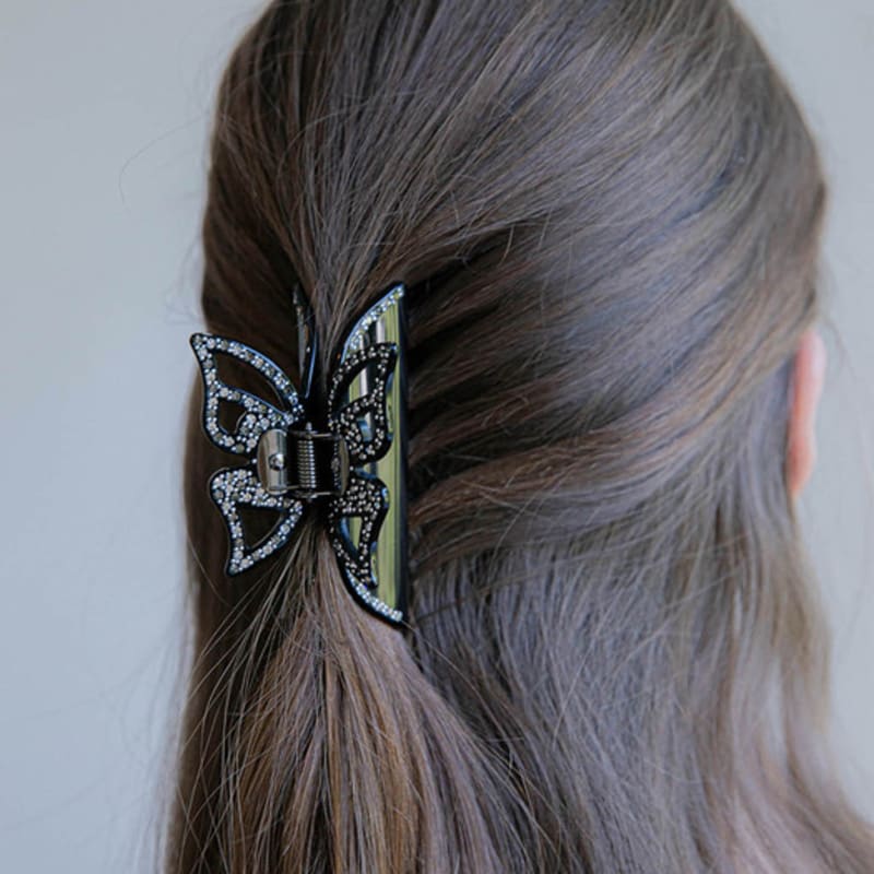 

Заколка-клипса «Бабочка» с австрийскими кристаллами Jean Paul Clarisse DESA020-2 IVORY