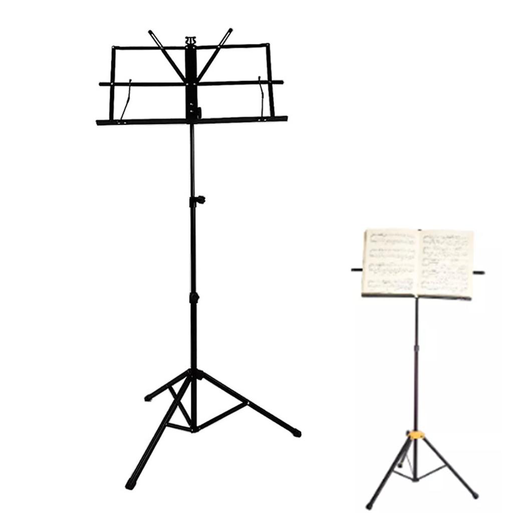 Music Stand Portable Adjustable Foldable Iron Rubber PP for Guitar Players Instrument Accessories