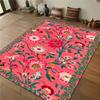Floral Botanical Rug, Cottagecore Garden Aesthetic Rug, Blooming Flower Print Carpet, Shabby Chic Delicate  Floral Floor Mat