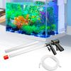 1 Set Aquarium-Waschmaschine, pneumatisch, halbautomatische Durchflussregulierung, langlebig, 6-in-1-Hocker, saugende Kunststoff-Aquarium-Wasserwechselpumpe für den Innenbereich