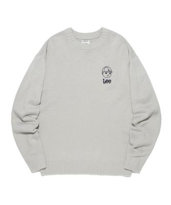 LEE Round Neck Buddy Lee Knit Light Gray