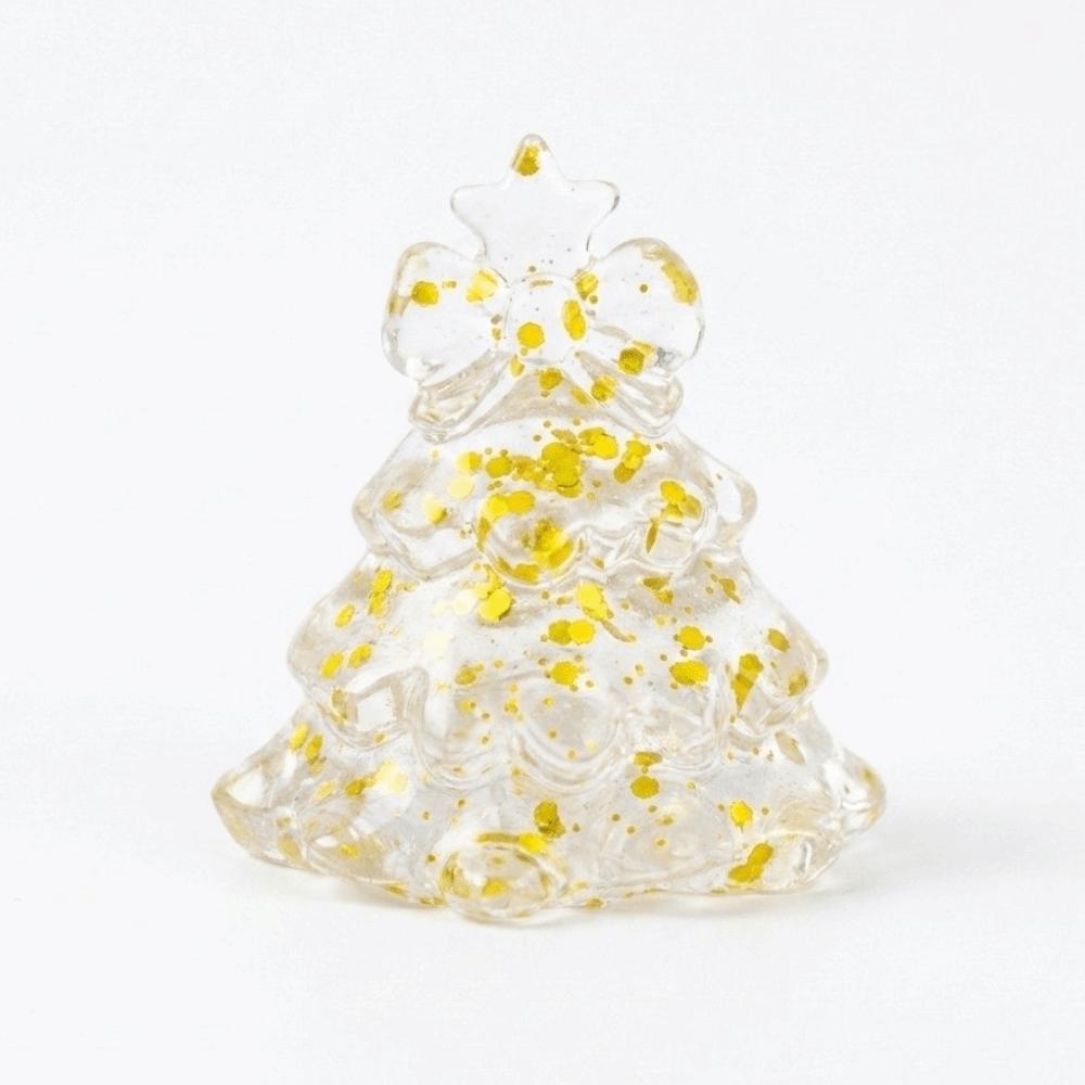 Glitte Christmas Tree Squishy Toy Transparent Slow Rising Squeeze Toy Xmas Decoration