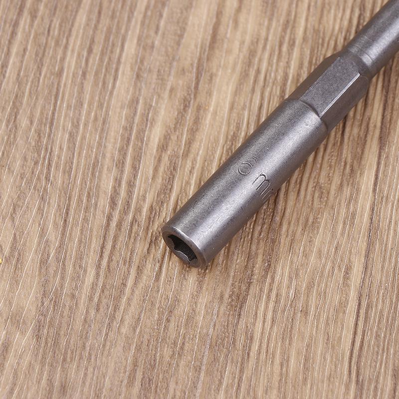 1 Stück 5,5-19 mm Verlängert Elektrische Bohrmaschine Stecknuss Schraubenkopf Mutter Treiber Bit Schlagbohrer Bits Adapter Steckschlüssel Verlängerungsstange 150 mm