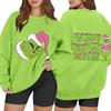 Women's Fashion Long Sleeve Print Round Neck Loose Pullover Sweater Top