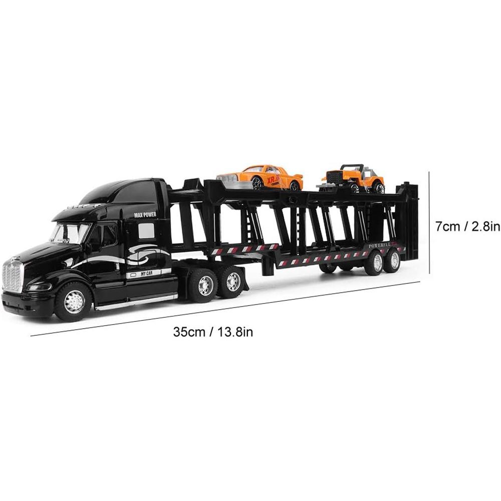 1/48 symulacja pojazdu transportowego odlewanego ciśnieniowo, aluminiowy model ciężarówki z lekkim efektem dźwiękowym, samochodzik-zabawka