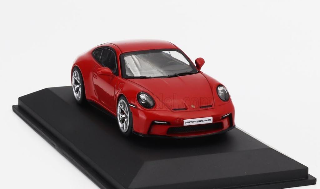 Solid Porsche Scale Diecast Car 911 992 GT3 Touring Coupe 2023 1/43 (Red)