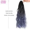 WTB Synthetic Long Curly Hair Gradient Wig Ponytail Female High Ponytail Small Grab Clip Braid Fluffy Curly Hair Fake Ponytail