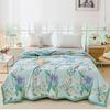Summer Quilt, Lightweight Blanket, Floral Printed Comforter Made of High-Quality Polyester Fabric
