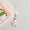 Schöner Candy Stoffblumen Schlüsselanhänger Niedliche Blume Form Schlüsselanhänger Mädchen Rucksack Anhänger Taschen Mode Dekoration Zubehör