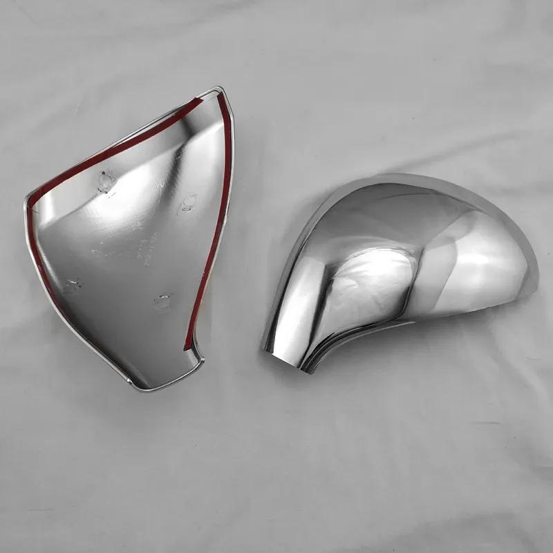 For Peugeot 207 2006-2014 308 2006-2013 Car Rearview Side Mirror Cover Wing Cap Sticker Exterior Case Trim Shell Housing Silver