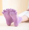 ! Women Toe Socks with Separate Fingers Summer Solid Color Cotton Five Finger Socks Women Low Cut Ankle Socks Yoga Sport