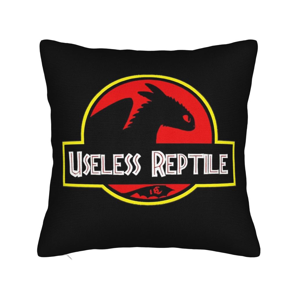 HTTYD Ohnezahn Quadratische Kissenhülle Kissenbezüge Fantastisch Polyester Dekor Sofakissenhülle für Wohnzimmer 40x40cm