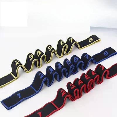 Yoga Stretching Belt Dance Stretching Band Loop Yoga Pilates Fitness Tension Belt Digital Stretch Elastic Band Resistance Band