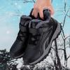 Winter Outdoor Large Cotton Shoes Piled and Thickened Warm Elderly Shoes Anti-splashing Leather Surface Dad Walking Shoes Women's Shoes