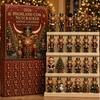 Dekorace odpočítávání do svátku Heritage Akrylový adventní kalendář, Dekorativní závěsná ozdoba, Odolný lehký zahradní blind box pro domácí ložnici a
