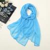 Thin Sunscreen Shawl Solid Color Shawl Silk Elegant Female Wrap Shawls  Women's Fashion
