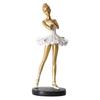 Counterweighted Base Figurine Ballet Dancer Figurine, Ballerina Statue with Stable Round Base, Resin Artistic Dance Sculpture Figurines, Elegant