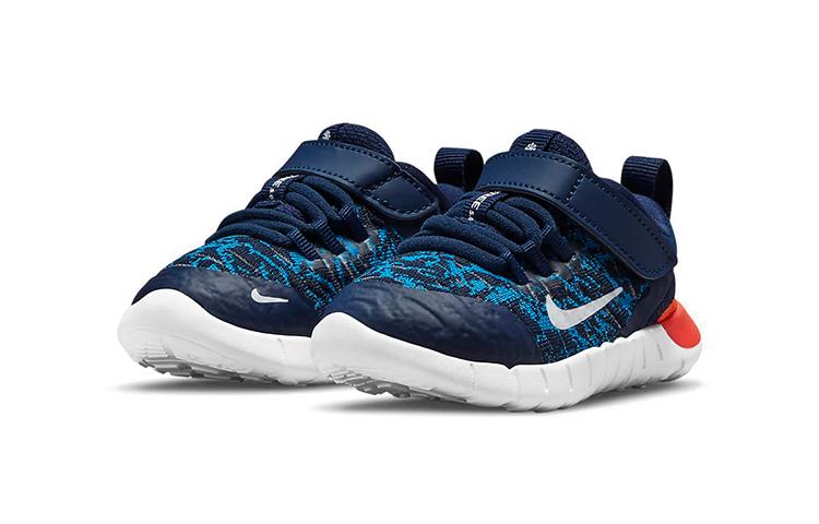 Nike Free RN 2021 Low Top Running Shoes Blue Orange Multicolor Infant And Toddler CZ3997-410