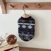 Ethnic Style Printed Fleece Pet Clothes Small Dog and Cat Hoodies Soft and Warm Clothing Pet Supplies Daily Dressing