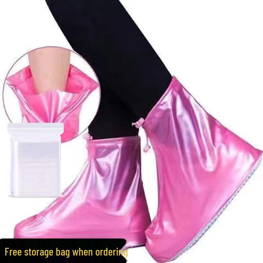 Waterproof Non-Slip Shoe Covers for Men, Women, and Children - Thickened, Wear-Resistant Rain and Snow Protection.