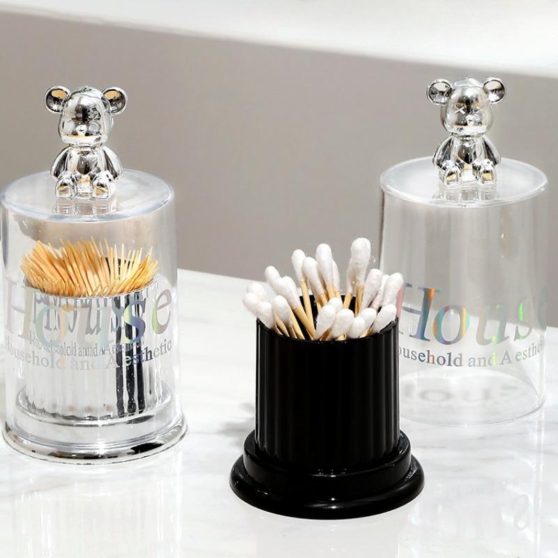 Toothpick Storage Box Household Business Creative Portable Living Room Protector Dust-proof Simple Cotton Swab Holder Container