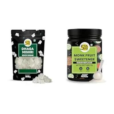 5:15PM Dhaga Mishri 910gm & Monk Fruit Sweetener Powder 400 G