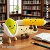 Coconut Doll Pencil Ruler Plush Toy & Teddy Bear Pencil Case - Children's Gift.