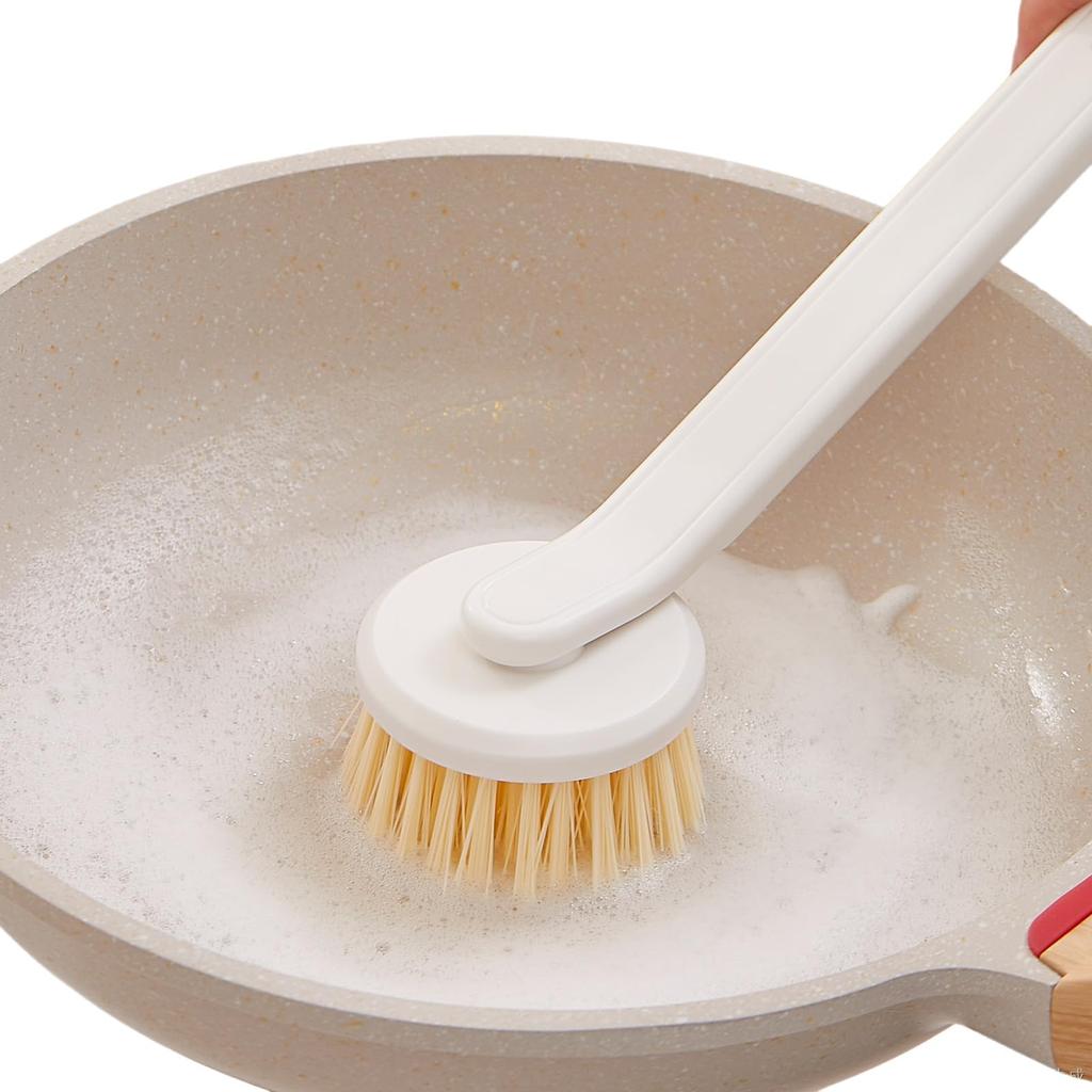 ZASA Kitchen Brush with Handle Removes stubborn stains Easy to use Pot Brush Frying Pan Cleaning Brush Frying Pan Scrub Kitchen Brush Kitchen Supplies