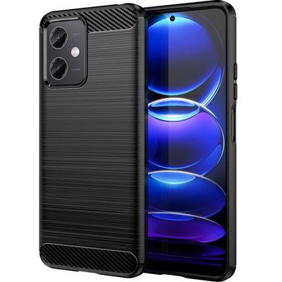 Case for Xiaomi Redmi Note 12 5G / POCO X5 5G, Karbon, Black