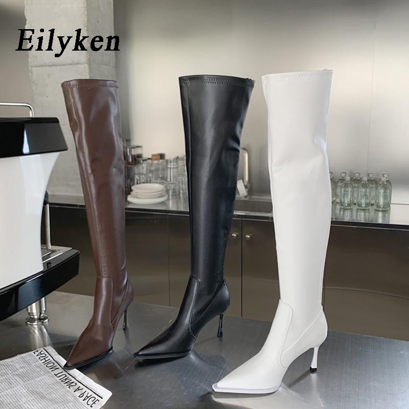 Fashion Eilyken Sexy Super High Heels Over The Knee Boots Women Ladies Spring Autumn Thigh High Long Party Shoes Botas De Mujer