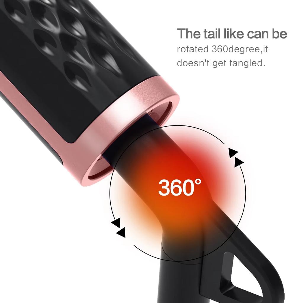 Professionelle elektrische Haarglättungsbürste Rotierender Heißkamm für Männerbartglätter Ionische Glättungs-Stylingbürsten