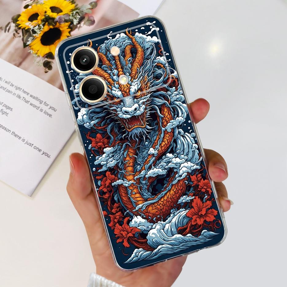 For Xiaomi Poco X6 Pro 5G Case New Fashion Painted Cover Clear Silicone Phone Case For Xiaomi Poco X6 Neo PocoX6 Pro Soft Fundas