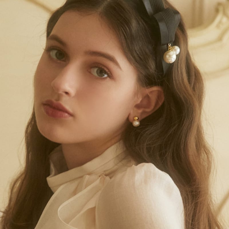 

Жан Поль Кларисс Повязка для волос с лентой-бантом JP-24-461HB light pink