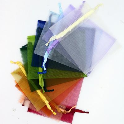 100pcs 13x18cm Drawstring Organza Bags Jewelry Packaging Bags Gifts Pouches Tulle Candy Bags Wedding Christmas Supplies