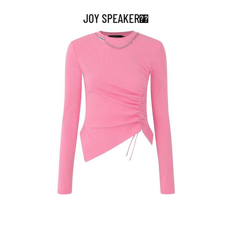 JOY SPEAKER 2025 Spring Slim-Fit Long-Sleeve Knit Top