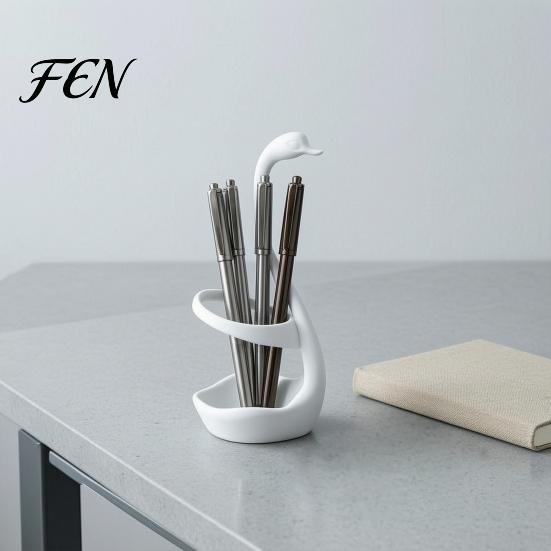 Compact Multi-use Organizer 3D Printed Elegant Swan Storage Rack with Ventilation And Draining Base, Artistic Desktop Decoration Multi-Purpose
