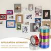 1 Roll of Iridescent Rainbow Laser Cloth-Based Masking Tape Suitable for Art Scrapbook Journal Decoration Tape