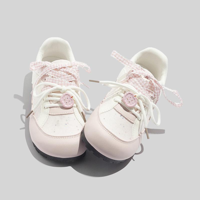Bell Heightening Soft-soled German Training Shoes Season Casual Shoes Little White Shoes Breathable Shoes