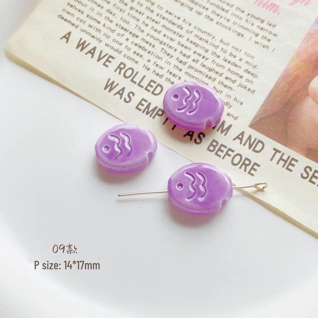 Colorful Ceramic Fish Beads for DIY Jewelry Making