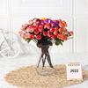 Realistic Buds Rose Silk Floral Arrangement For Outdoor Events Home Photography Decoration