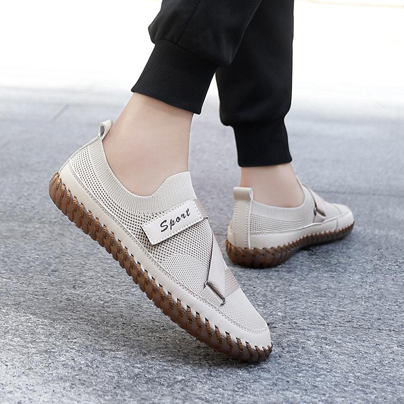 Fashion 2025 Men's Breathable Mesh Loafers Casual Slip-On Shoes Lightweight Walking Shoes Comfortable Male Flats Summer Loafers for Men
