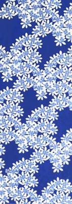 Färben Anbo Tenugui Authentisch gefärbte Baumwolle Tokuoka Hergestellt in Japan 35cm x 100cm "Vergissmeinnicht Blau" 100%