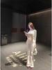 Fansi Yu 2025 Autumn/Winter European Style High-Waist Micro-Flare Stretch Denim Jeans for Women