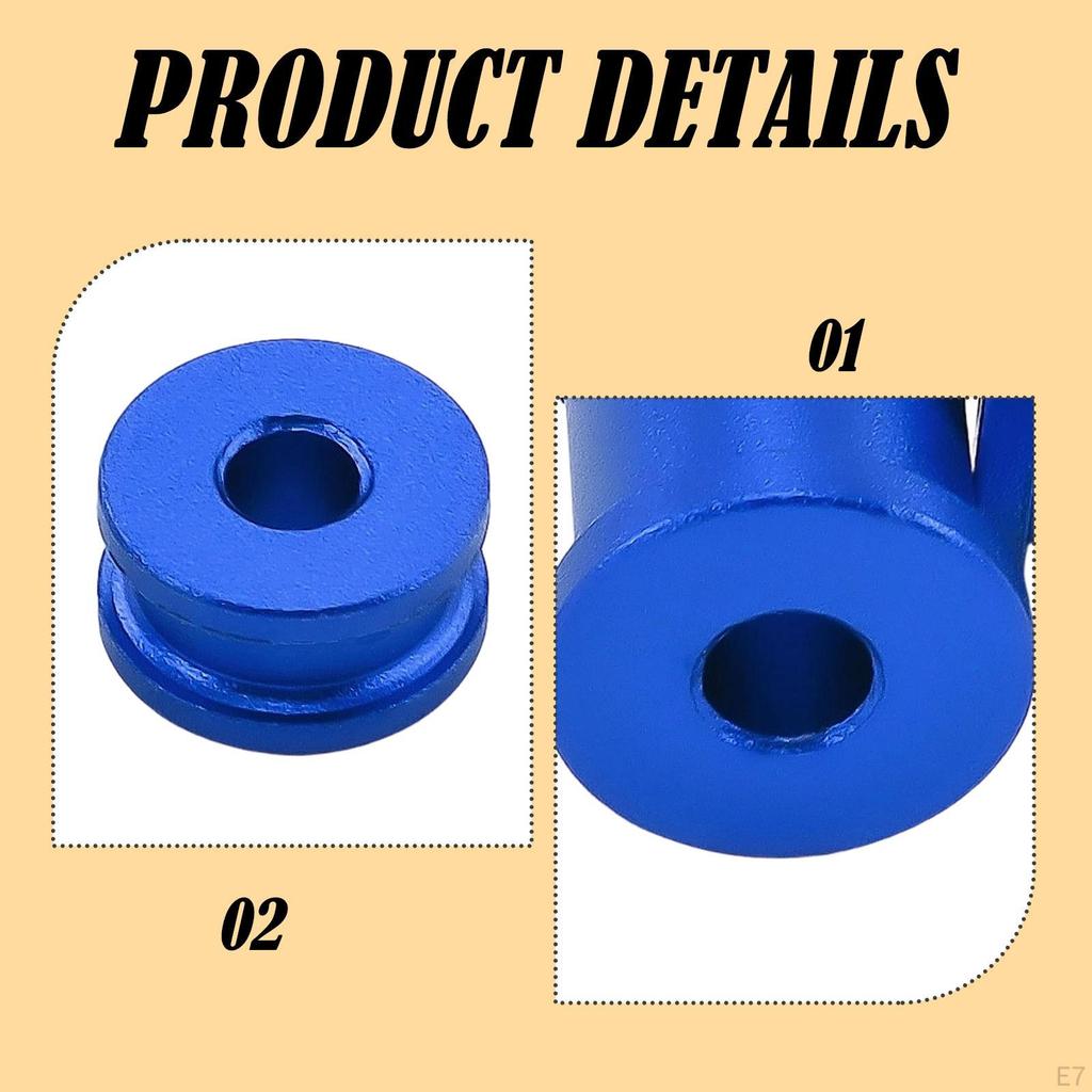 1 Set RC Car Rear Isolator Compatible 1/7 Lightweight Aluminum Alloy Support Long- Strength